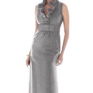 Alfred Sung Silver Bridesmaid Dress size 10